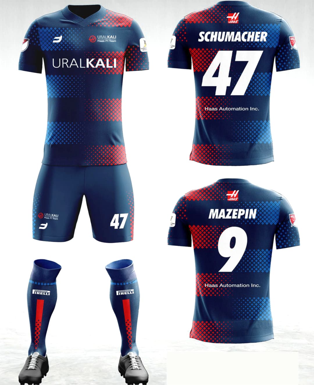 özel tasarım futbol forma şort - Görsel 1